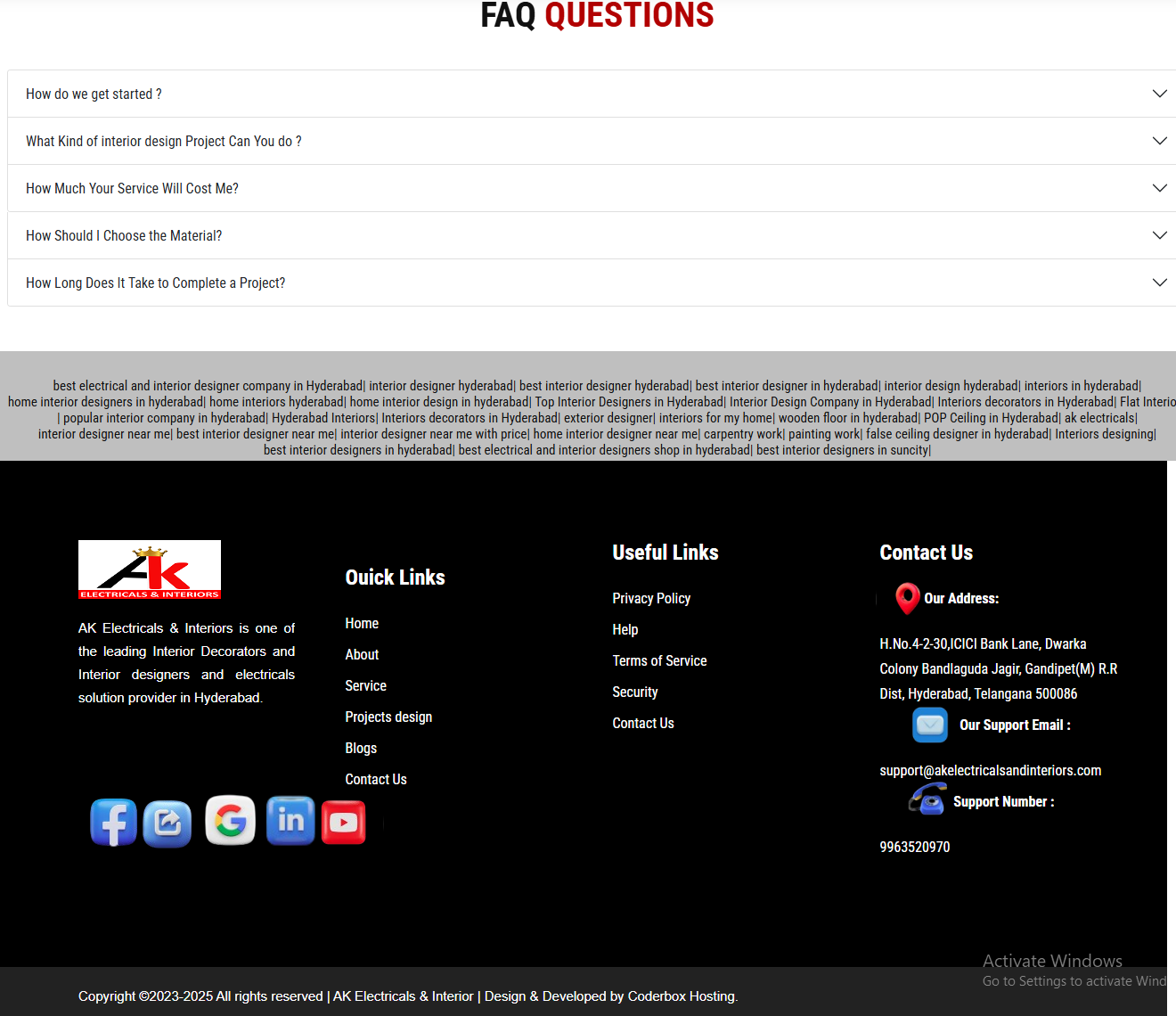 website development