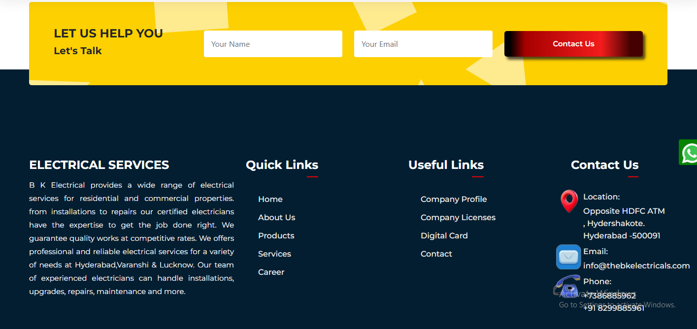 website development
